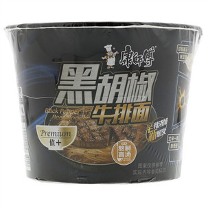 康师傅黑胡椒牛排面桶面