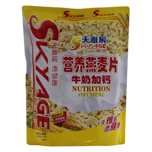 天雅辰牛奶加钙营养燕麦片