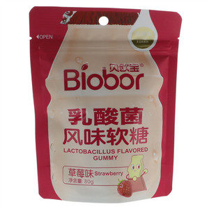 贝欧宝草莓味乳酸菌风味软糖