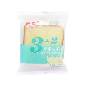 3+2双重夹心吐司面包(炼乳+燕麦酱)