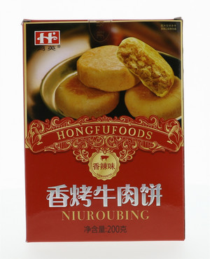 200g香烤牛肉饼（香辣味）