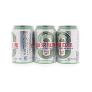 8°p燕京鲜啤啤酒330mlx6罐