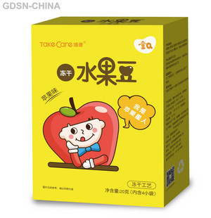 Take care培康冻干水果豆苹果味20克