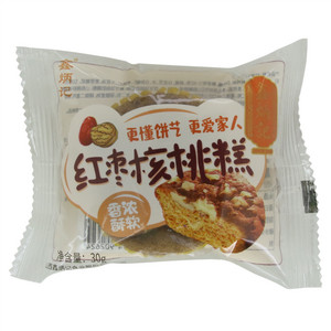 鑫炳记香浓酥软红枣核桃糕