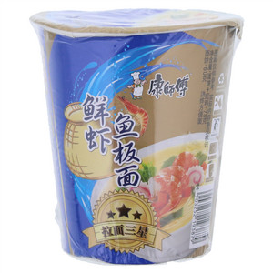 康师傅鲜虾鱼板面