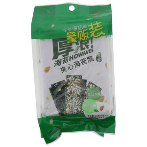 厚浪巴旦木味夹心海苔脆量贩装