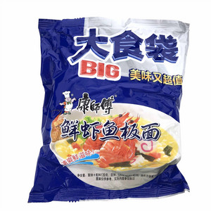 康师傅清爽鲜滋味鲜虾鱼板面