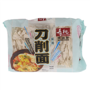 寿桃蛋清刀削面