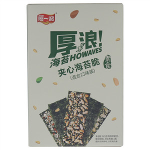阿一波厚浪混合口味夹心海苔脆
