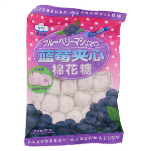 爱亿华蓝莓夹心棉花糖