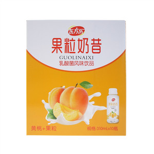 东方乐黄桃+果粒果粒奶昔乳酸菌风味饮品