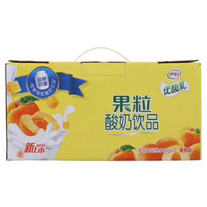 伊利优酸乳黄桃味果粒酸奶饮品