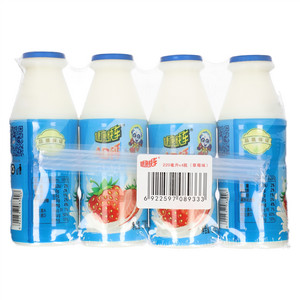 健康快车草莓味AD钙乳酸菌奶