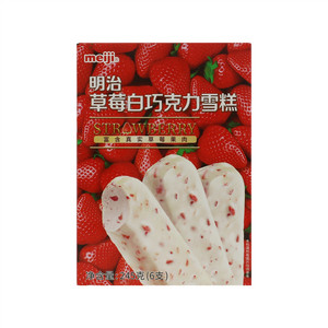 meiji明治草莓白巧克力雪糕