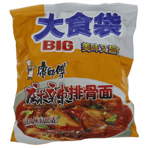 康师傅大食袋麻辣排骨面149克