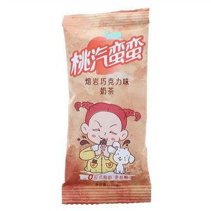 桃汽蛮蛮熔岩巧克力味奶茶