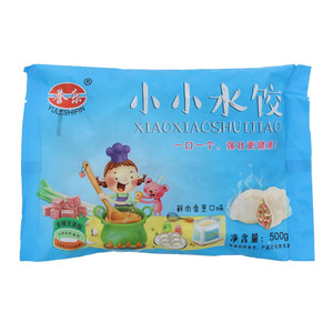 誉乐鲜肉香葱口味小小水饺