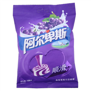 阿尔卑斯晶莹葡萄牛奶硬糖