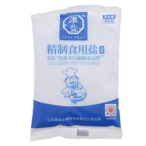 淮盐牌加碘精制食用盐