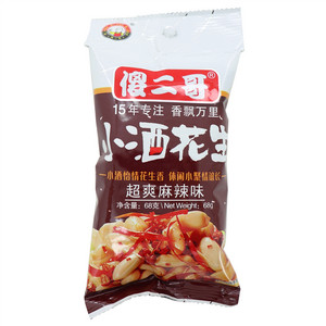傻二哥超爽麻辣味小酒花生