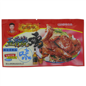 红辣椒五香烧鸡味膨化豆制品