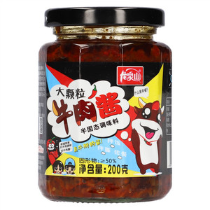 龙泉山大颗粒牛肉酱半固态调味料