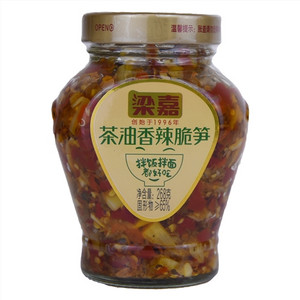 梁嘉茶油香辣脆笋