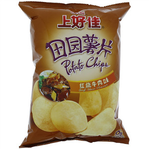 上好佳田园薯片-红烧牛肉味