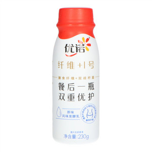 优诺纤维+1号原味风味发酵乳
