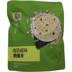 双捷金雀海苔咸味燕麦片