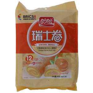 盼盼香橙味瑞士卷（卷式夹心蛋糕）