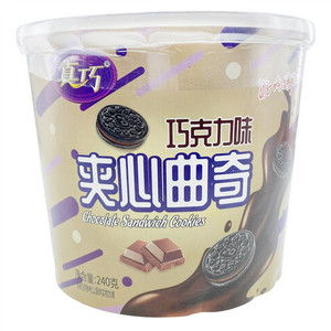 真巧巧克力味夹心曲奇