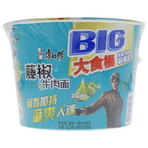 康师傅BIG大食桶藤椒牛肉面