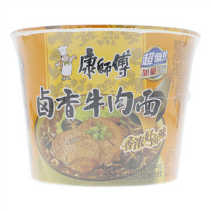 康师傅卤香牛肉面桶面
