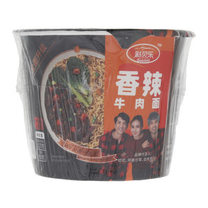 彩贝乐香辣牛肉面