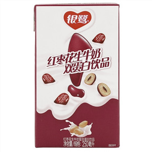 红枣花生牛奶饮品