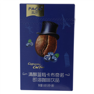 蓝岸PACA清醇蓝莓卡布奇诺即溶咖啡饮品