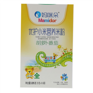 妈咪朵胡萝卜番茄优护 小米 营养米粉