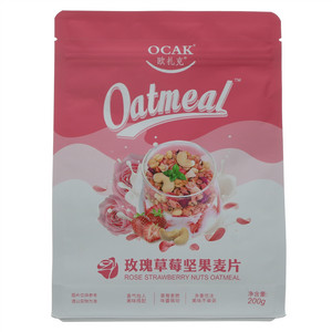 欧扎克玫瑰草莓坚果麦片