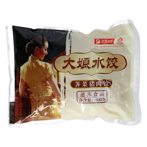 大娘水饺荠菜猪肉饺(速冻生制.含肉类)