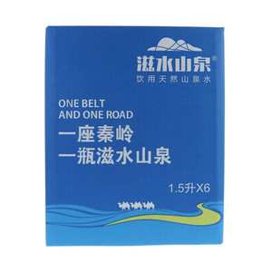滋水山泉饮用天然山泉水1.5升x6