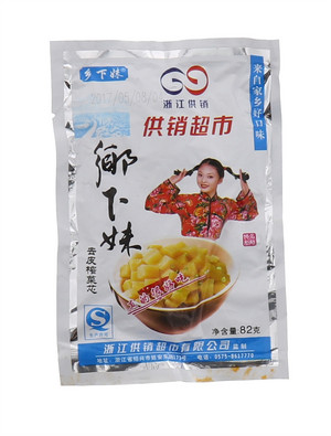 乡下妹去皮榨菜芯82g