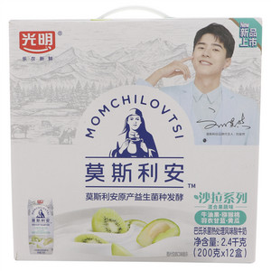 光明莫斯利安巴氏杀菌热处理风味酸牛奶（牛油果、猕猴桃、羽衣甘蓝、黄瓜）200g*12