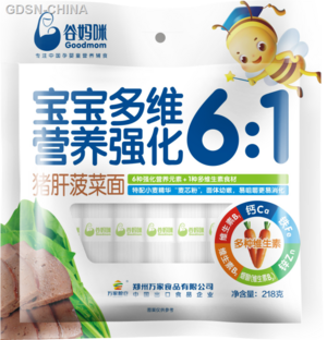 谷妈咪营养强化多维小面条（猪肝菠菜面）
