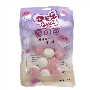 100克夹心棉花糖（草莓味）