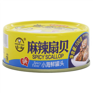 帝八仙麻辣扇贝罐头