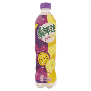 美年达百香果菠萝味果味型汽水