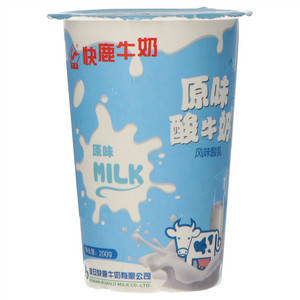 快鹿原味酸牛奶