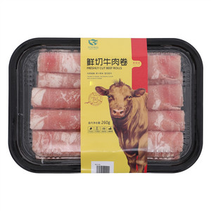 优旺食品鲜切牛肉卷家庭装