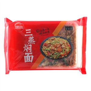 思念400g猪肉豆角三蒸焖面
